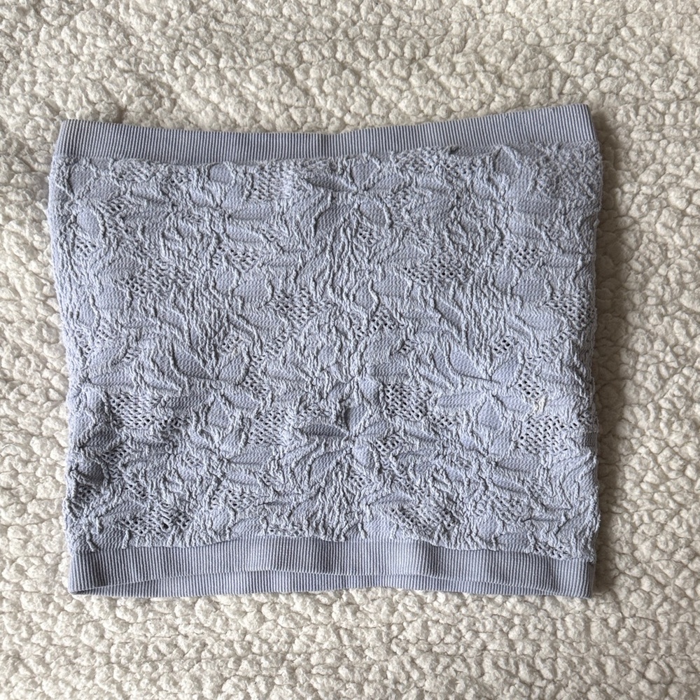 Free People Lace Bandeau in Light Blue